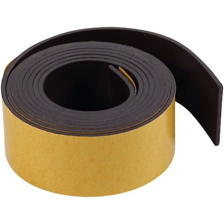 Mastervision 1x4' Adhesive Magnetic Tape, Black BVCFM2020
