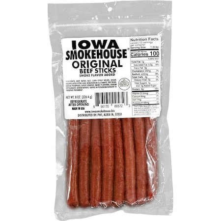 Iowa Smokehouse STICK BEEF ORIGINAL 8OZ IS-BSO12