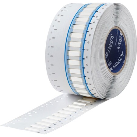 Brady BSP45 Series PermaSleeve Heat Shrink Polyolefin Wire Marking Sleeves, 0.25 in. Dia x 1 in. W, White SA-3PS-250-1-WT