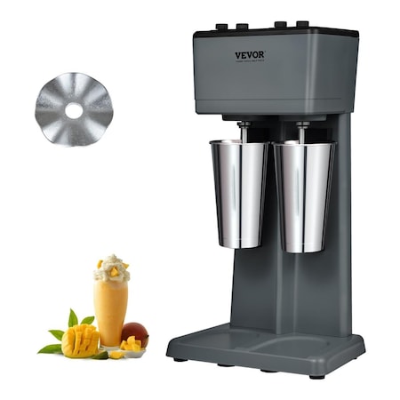 Vevor Milkshake Maker, 375 x 2 Electric Milkshake Machine, Double Heads Drink Mixer Blender Machine STNXJHABS375W5L6HV1