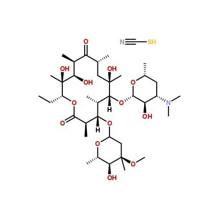 Ak Scientific Erythromycin thiocyanate, 750 ug/mg (25g), CAS 7704-67-8 H891-25g