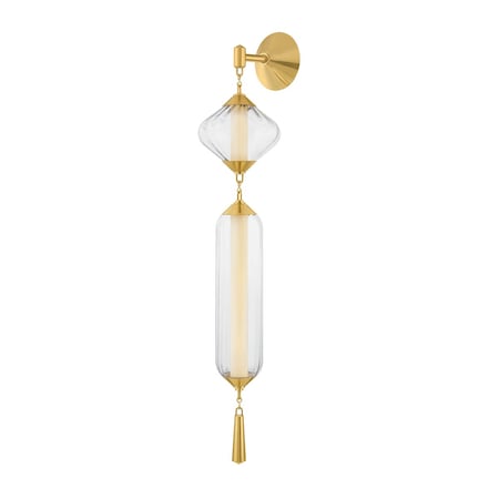 Corbett Lighting Fiorello 2 Light Wall Sconce in Vintage Polished Brass Finish 545-02-VPB