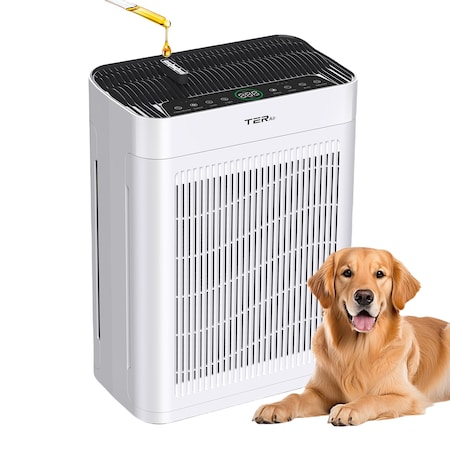 Edendirect 3000 sq. ft. White HEPA Personal Room Air Purifier with Smart Controls and Whisper-Quiet ZR-AP01-W