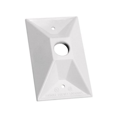 Sirius A 14371WH 4.6 x 2.84 in. White Rectangular Cover SI156574