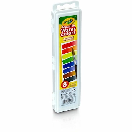 Crayola Education WaterColors, Oval Pans, 8 Colors 530080