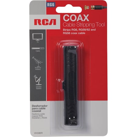 Rca RG-6 & RG-59 Plastic Coaxial Cable Stripper VH596R