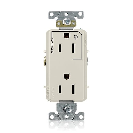 Leviton DPl Dup Rec 15A 125V 1MCtrl Self-Gr LAl 16252-1PT