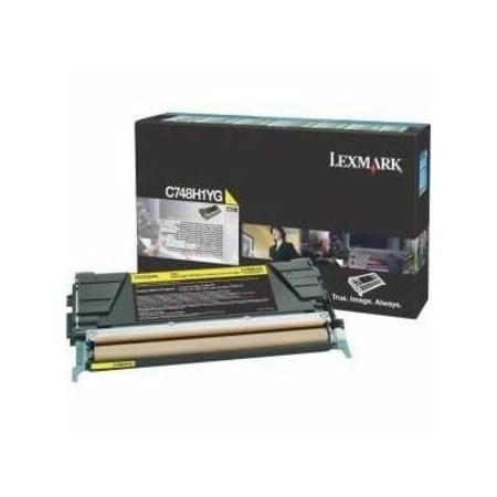 Lexmark High Yield Yellow Toner Cartridge 10K YLD C748H1YG