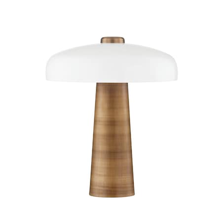Troy Lighting Lush 1 Light Table Lamp 16 In. Patina Brass PTL1319-PBR