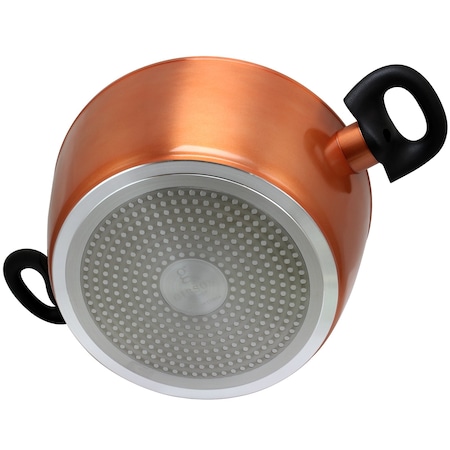 Eco Friendly Home Hummington 4.5 Quart Dutch Oven with Lid in Metallic Copper 80103.02