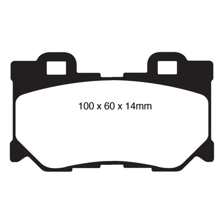 Ebc Yellowstuff Rear Brake Pads for 2008-2013 Infiniti FX50 5.0L DP41824R