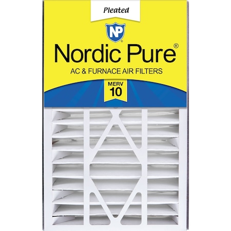 Nordic Pure Air Bear 16x25x5 (4 7/8) Replacement 255649-105 MERV 10 Air Filter 1 Pack (16x25x5ABM10-1)
