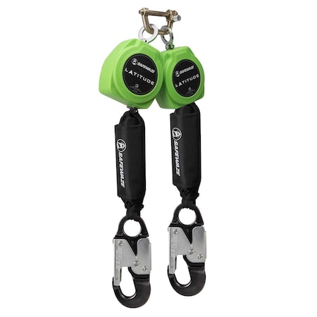 Safewaze Latitude 11ft Dual Web SRL: 9012 BWB, Alu Snap Hooks 024-5431