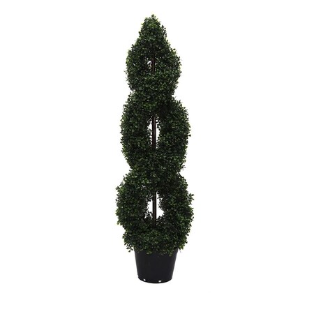 Vickerman UV Boxwood Double Spiral Everyday Topiary - 4 ft. TP170948