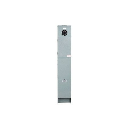Eaton 200 A, 8/16 Interior, Pedestal Mount, Metered Ring, Mobile Home Panel with Pedestal MHM200P