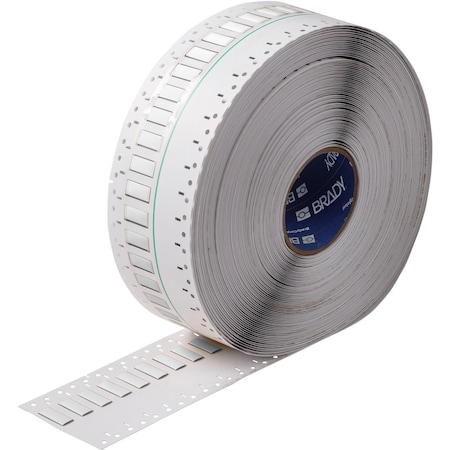 Brady BSP45 Series PermaSleeve Low Smoke Zero Halogen Wire Marking Sleeves, 0.25 in. Dia x 1 in. W, White SA-2LSZH-250-1-WT