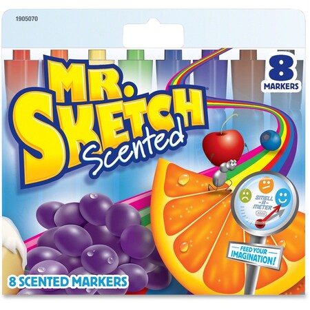 Sanford Mr. Sketch Scented Watercolor Marker - Chisel Tip - 8 Colors - 8 Pack 1905070