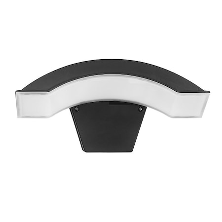 Globe Electric Dusk-to-Dawn Curved Head Security Flood Light, LED Lamp, 1200 Lumens, 4000K Color Temp, Black Fixture 17000190