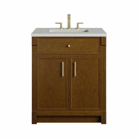 James Martin Vanities Bellshire 30" Single Vanity, Honey Oak w/ 3 CM Lime Delight Silestone Top 660-V30-HNO-3LDL