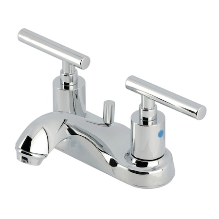 Kingston Brass Double-Handle 4" Centerset Bathroom Faucet with Pop-Up Drain, Polished Chrome FB5621CML