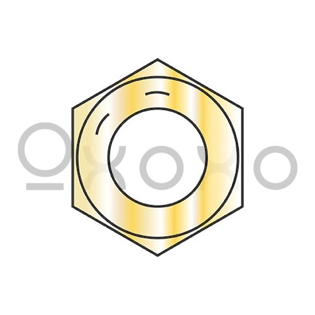 Oxoxo 7/16-20 Fine Thread Hex Nut Grade 8 Domestic Zinc Yellow DFAR, 1800PK 195867