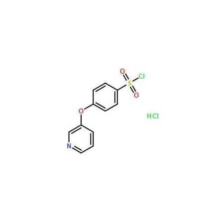 Ak Scientific 4-(Pyridin-3-yloxy)benzene-1-sulfonyl chloride hydrochloride (100mg), CAS 1171901-60-2 0724AC-100mg