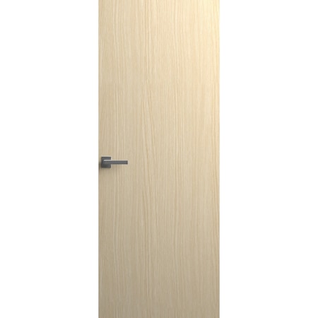 Sartodoors Invisible Solid Hidden Door with Handle, Planum 0010 Light Oak with Black Hidden Frame 30" x 84" Le PLANUM0010HFB-SPW45-30 x 84-LH-O