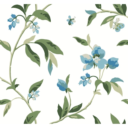 York Wallcoverings Springtime Blue and Green Wallpaper GO8283