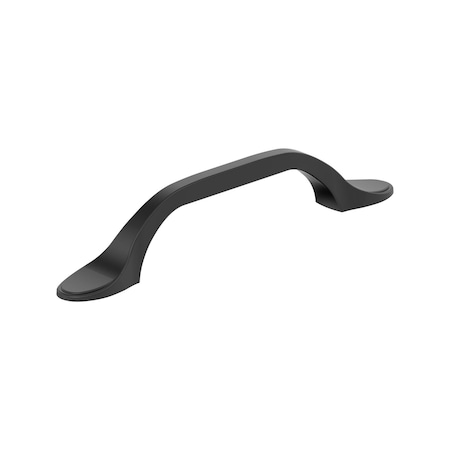 Amerock Ravino 3-3/4 inch (96mm) Center-to-Center Matte Black Cabinet Pull, 25PK 25VMP21936FB