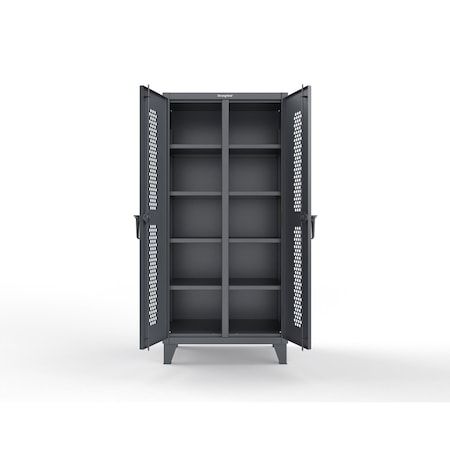 Strong Hold 12 GA Extreme Duty Ventilated (Hex) Double Shift Cabinet 36-DS-H-248