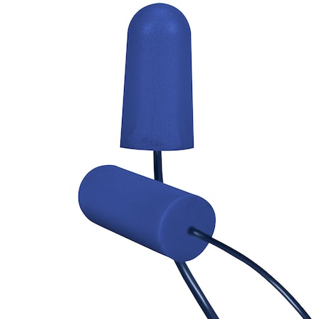 Pip Metal Detectable Soft Polyurethane Foam Corded Ear Plugs, 33 NRR, 100PK 267-HPF810D