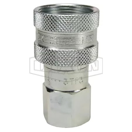 Dixon 1/4 10K THREADED COUP, 1/4 F-NPTF STEEL 2TF2