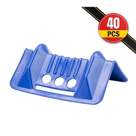 Mytee Products 40 Pcs 4in x 4in x 10in Blue Corner Protector V Shaped, 2PK PCP10-20PACKx2