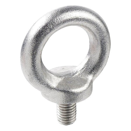 Jw Winco Lifting Eye Bolt With Shoulder, M16x2.00, 27 mm Shank, 35 mm ID, A4 Stainless Steel, Plain 580-M16-A4