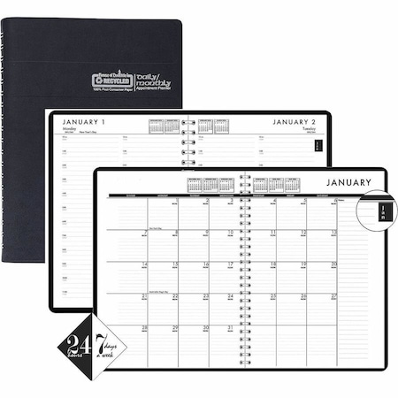 House Of Doolittle Daily/Monthly 24/7 Appointment Planner, 7'' x 10'', 2025 289632