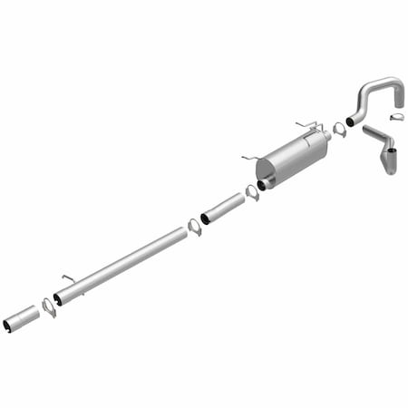 Bre Exhaust Exhaust System, Aluminized Steel; With Muffler; 3 Inch Pipe Diameter; Single Exhaust 106-0007