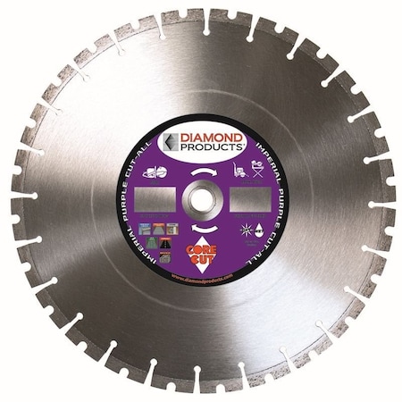 Diamond Cut-ALL Imperial Purple High Speed Blade 16" X .125 X UNIV 15375