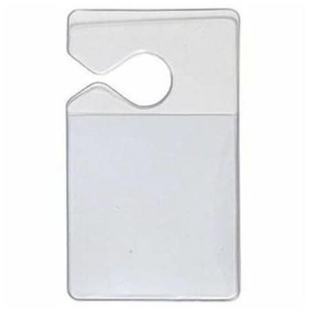 Brady Vehicle Hang Tag Holder - 3.87" , 5" x 4.25" , 3" - Vinyl - 100 / Pack - Clear 1840-3600