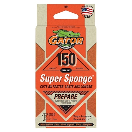 Gator SPONGE SANDING 150GRIT 3X5X1IN 7364