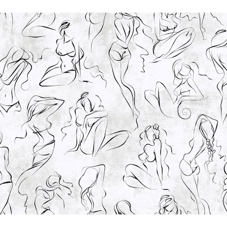 York Wallcoverings Barely There Black/White Pearl Wallpaper Sample RB4323SAM
