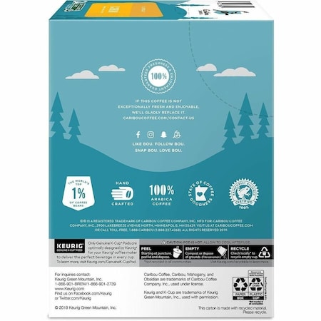 Caribou Coffee Coffee, Daybreak Morning Blend, Pod, Caffeinated, Ground, 2.46 lb, 96 PK 6994