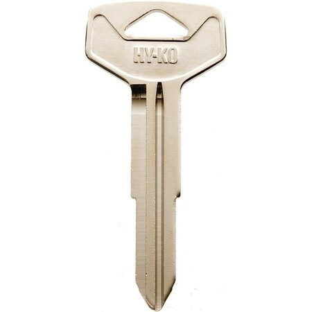 Hy-Ko Automotive Key Blank, Brass, Nickel, For: Toyota Vehicle Locks 11010TR44