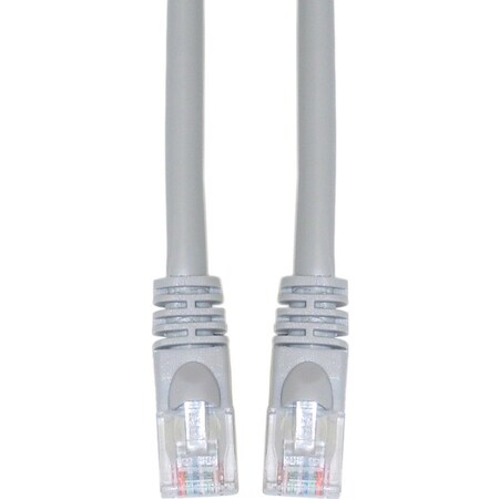 Cable Wholesale Cat5e Gray Copper Ethernet Patch Cable, Snagless/Molded Boot, POE Compliant, 35 foot 10X6-02135