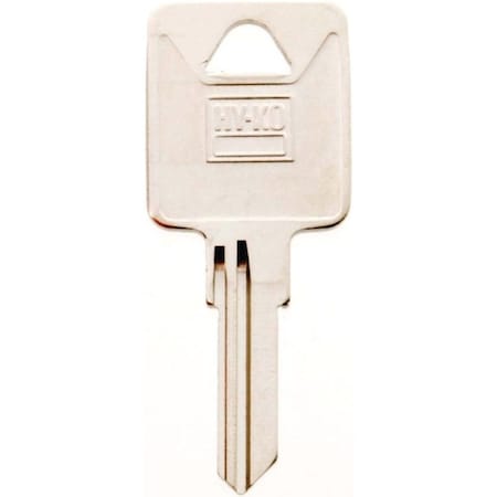 Hy-Ko Key Blank, Brass, Nickel, For: Trimark Cabinet, House Locks and Padlocks 11010TM4