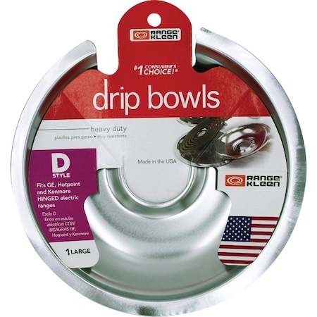 Range Kleen Electric 8 Style D Round Chrome Drip Pan 106-A