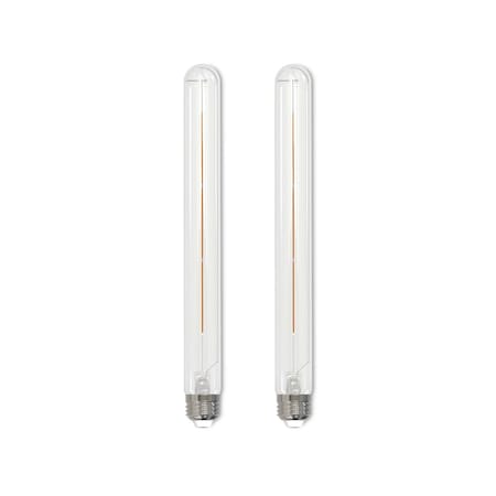 Bulbrite 40-Watt Equivalent T9 Clear Dimmable Edison LED Light Bulb Warm White, 2PK 861365
