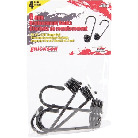 Erickson 8mm Metal Cord Hook 5260