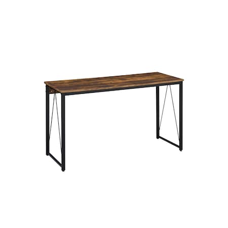 Homeroots 47" Brown and Black Writing Desk 491415
