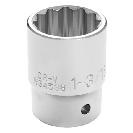 Performance Tool 3/4 In Dr. 12 Pt Socket 1-3/16 In Socket 12Pt 1-3, W34538 W34538