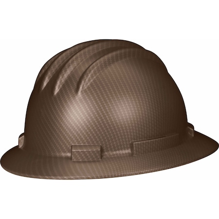 Ironwear High Density Polyethylene Full Brim Hard Hat Matte Brown Graphite 3970-BR-CFMP